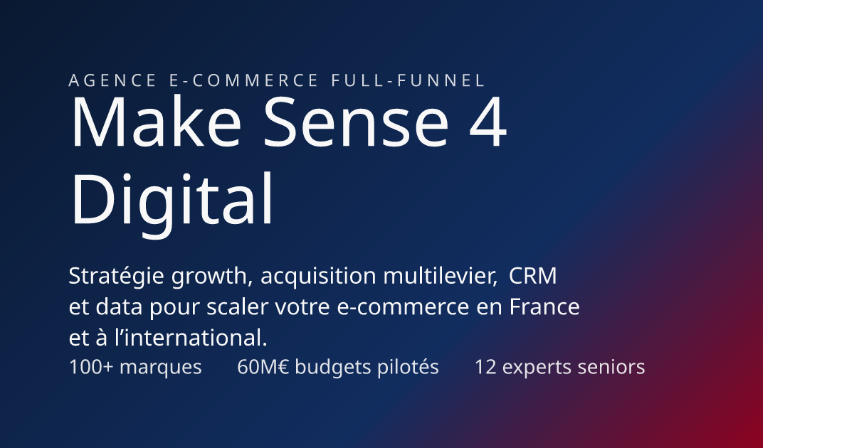 Rejoindre MS4D : agence e-commerce performance, offres & équipe | Make ...